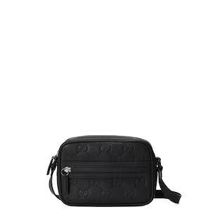 GG RUBBER-EFFECT MINI SHOULDER BAG